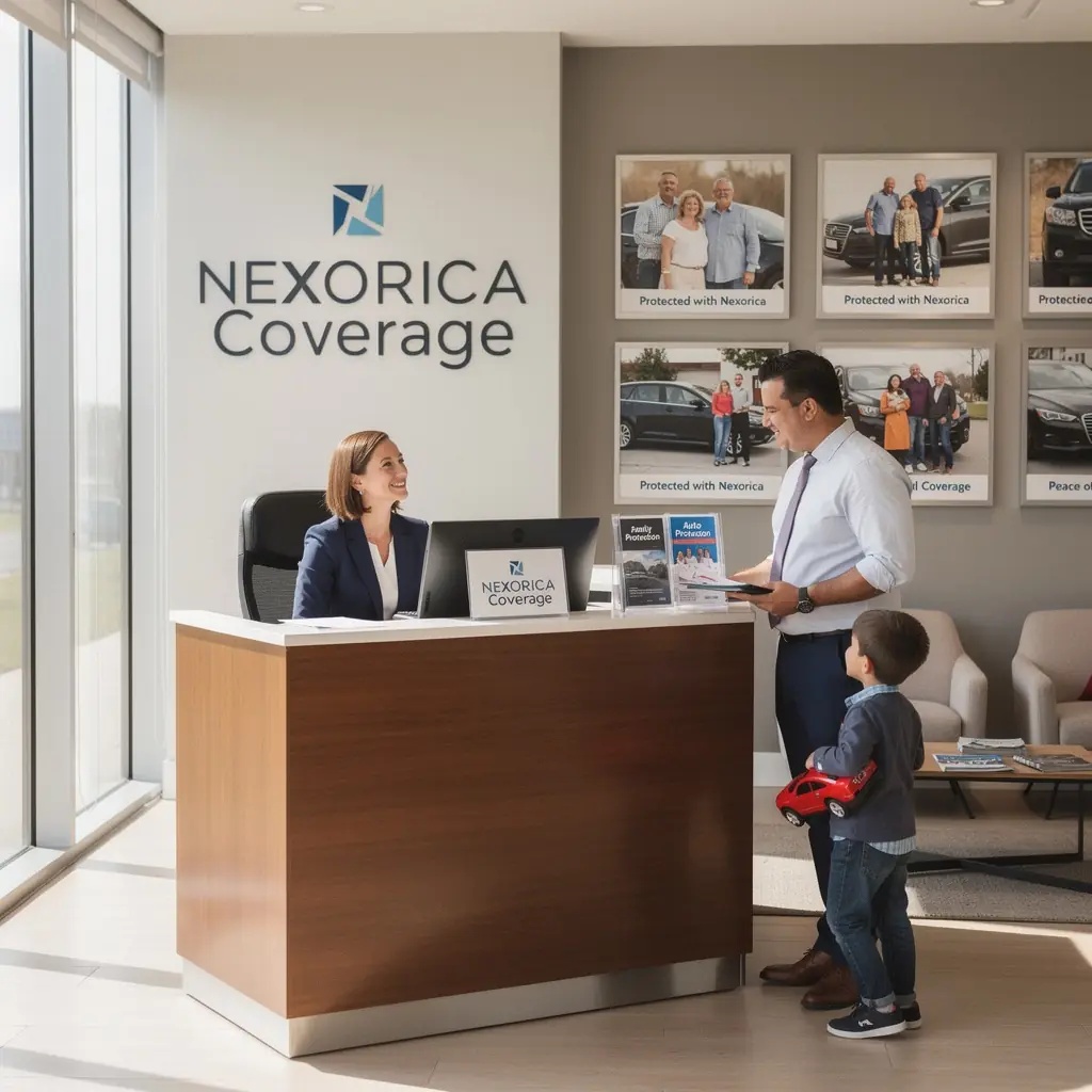 Rodzina z uśmiechami przy dwóch samochodach, ilustrująca zniżki dla posiadaczy wielu pojazdów.