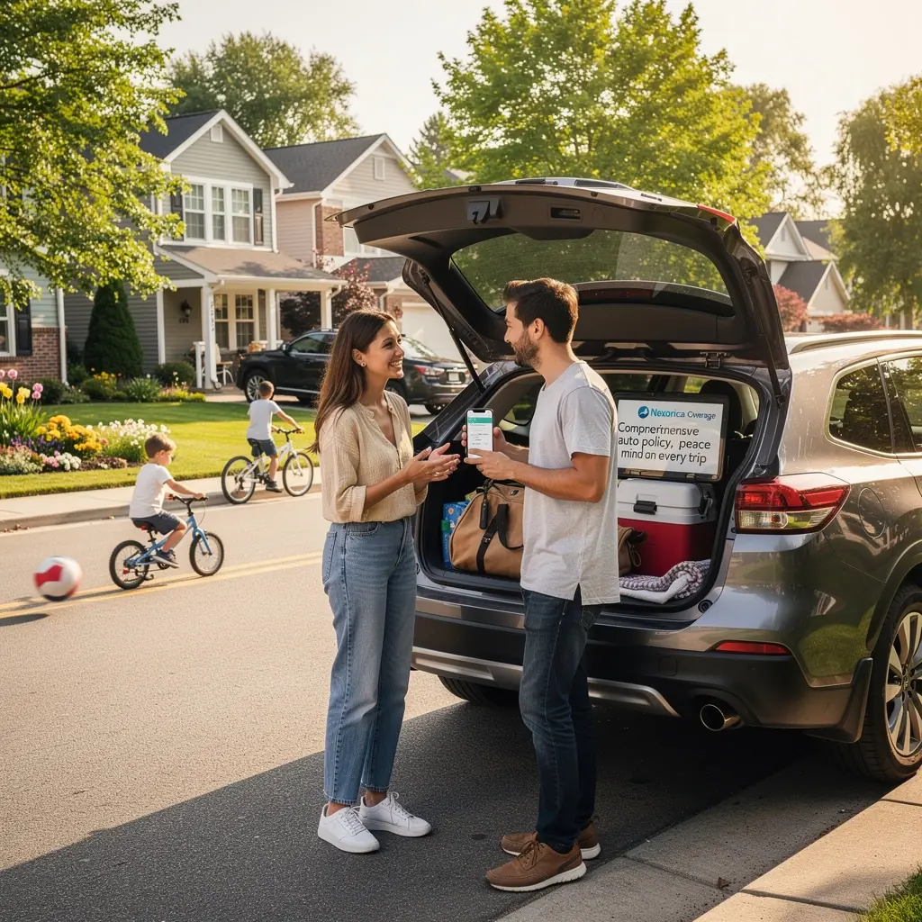 Wizualizacja procesu składania cyfrowego wniosku o odszkodowanie.