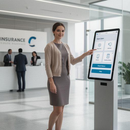 Bezpieczny samochód na tle miasta z napisem "Ubezpieczenie".